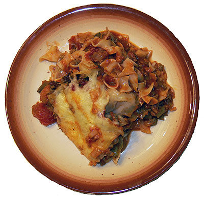 Cabbage Lasagna Serving