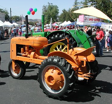 Tractor and main street